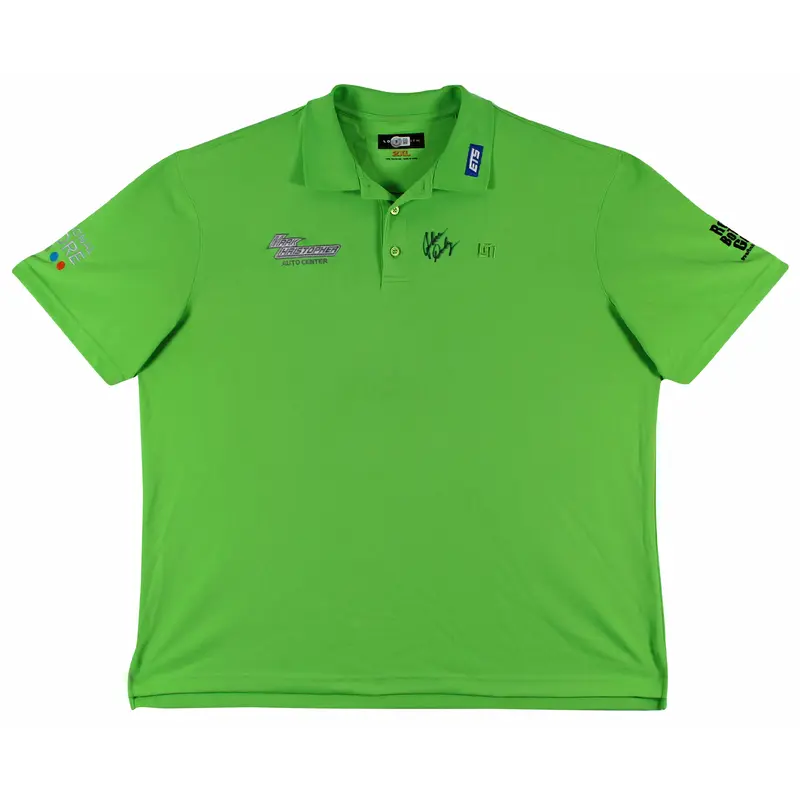 John Daly Authentic Signed Match Worn Green Loudmouth Polo Shirt BAS #BK84768