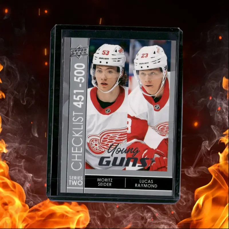 2021-22 Upper Deck Moritz Seider / Lucas Raymond Young Guns Checklist (B) Rookie