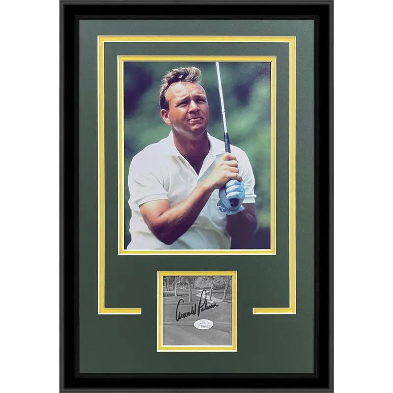 Arnold Palmer Autographed Golf (Masters) "Signature Series" Frame - JSA
