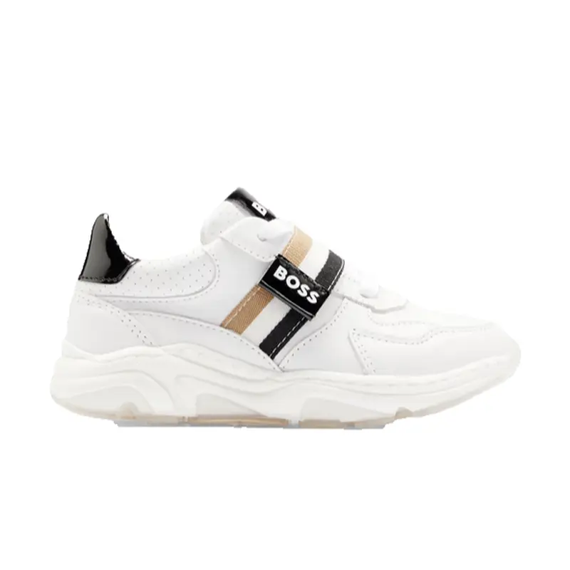 HUGO BOSS MINI ME LEATHER SNEAKERS   J19086 10PJ