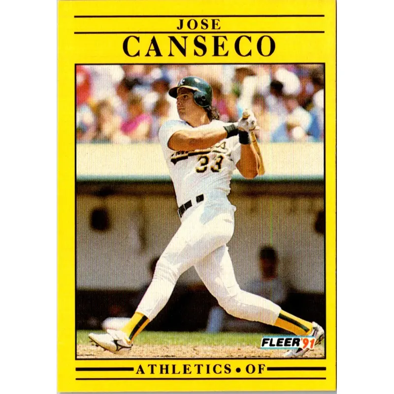 1991 Fleer Jose Canseco #5