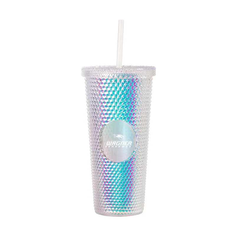 Wagner College 24oz Iridescent Studded Tumbler