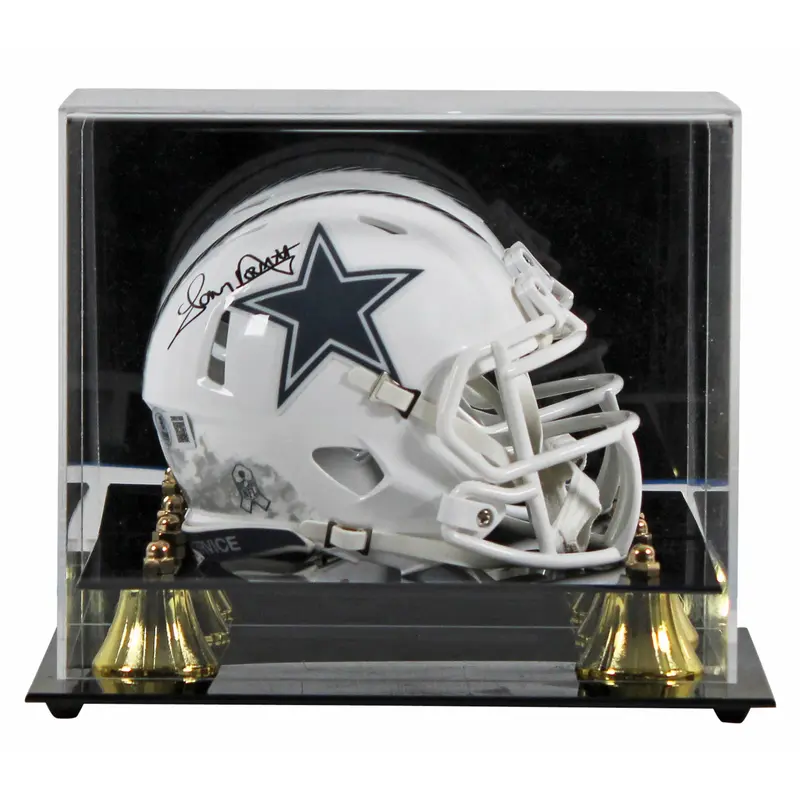 Cowboys Tony Dorsett Signed STS III Speed Mini Helmet W/ Case w/ Black Sig BAS W