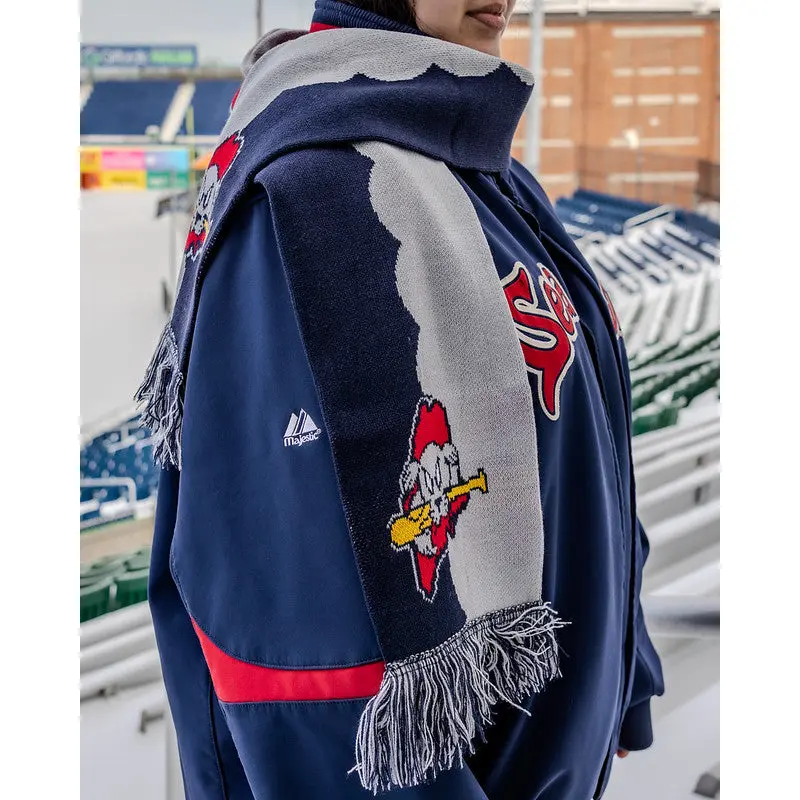 Portland Sea Dogs Official League Wave Scarf