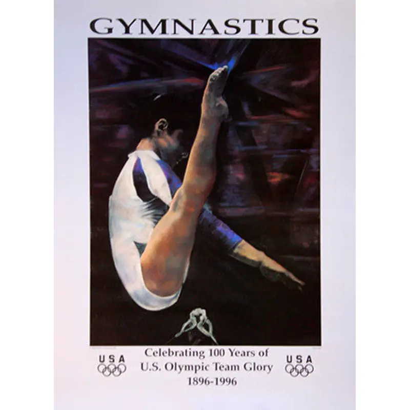 Olympics Gymnastics Centennial Commemorative Poster (Patricia Cajiga) - Fine Art Ltd