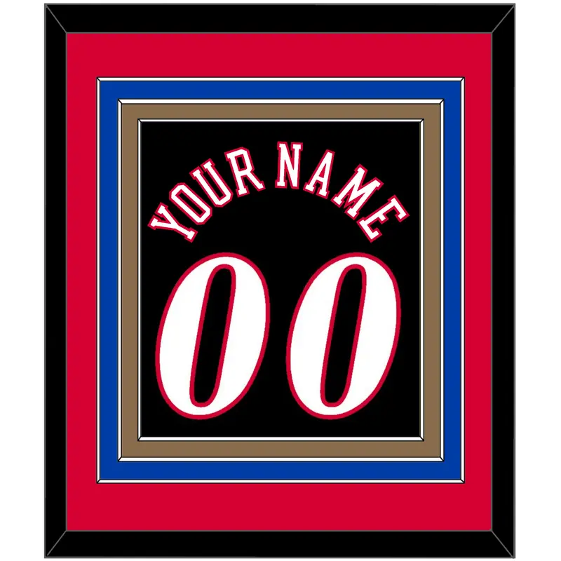 Philadelphia Name & Number - Road Black (1997-2009) - Triple Mat 2