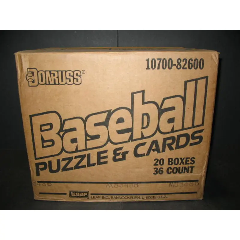 1989 Donruss Baseball Unopened Wax Case (20 Box)