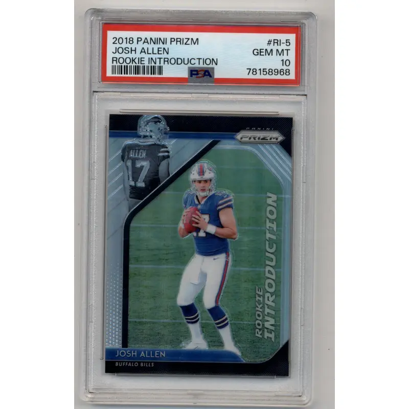 Josh Allen 2018 Prizm Rookie Introductions PSA 10 Gem Mint 8968
