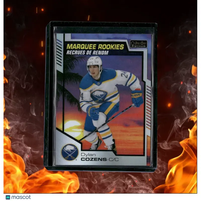 2020-21 O-Pee-Chee Platinum Dylan Cozens Marquee Sunset Rookie #197