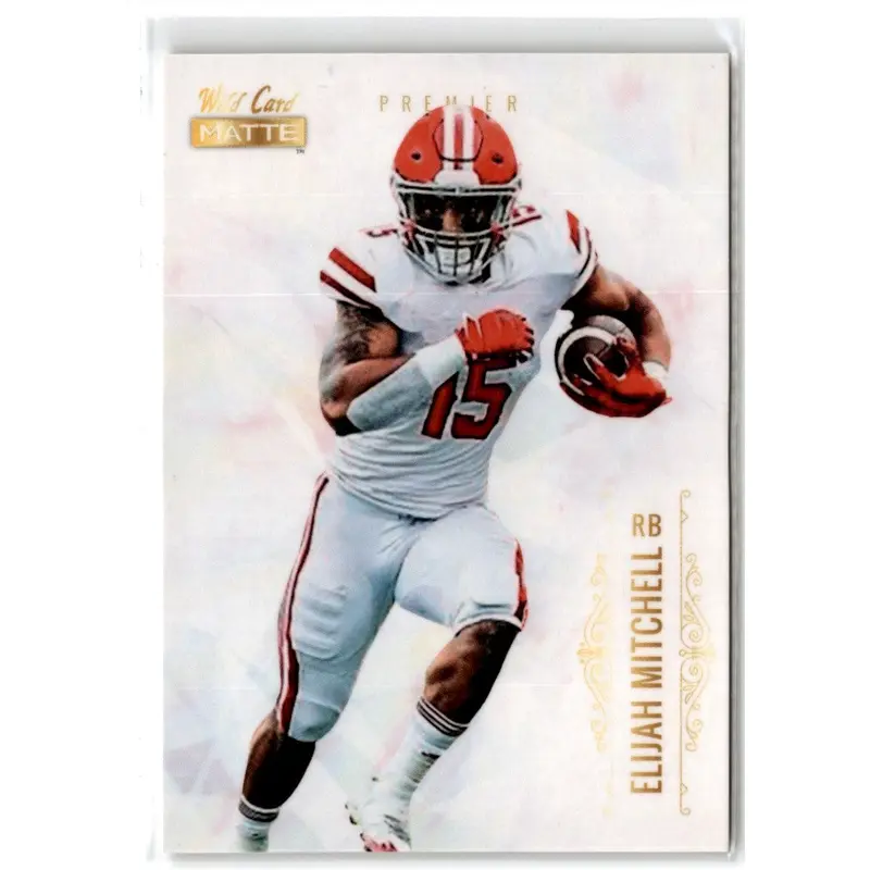2021 Wild Card Matte White Elijah Mitchell #MBC-66