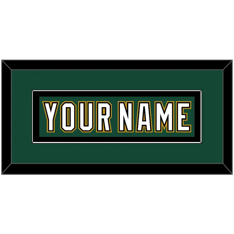 Dallas Nameplate - Alternate Green (1997-1999) - Single Mat 3