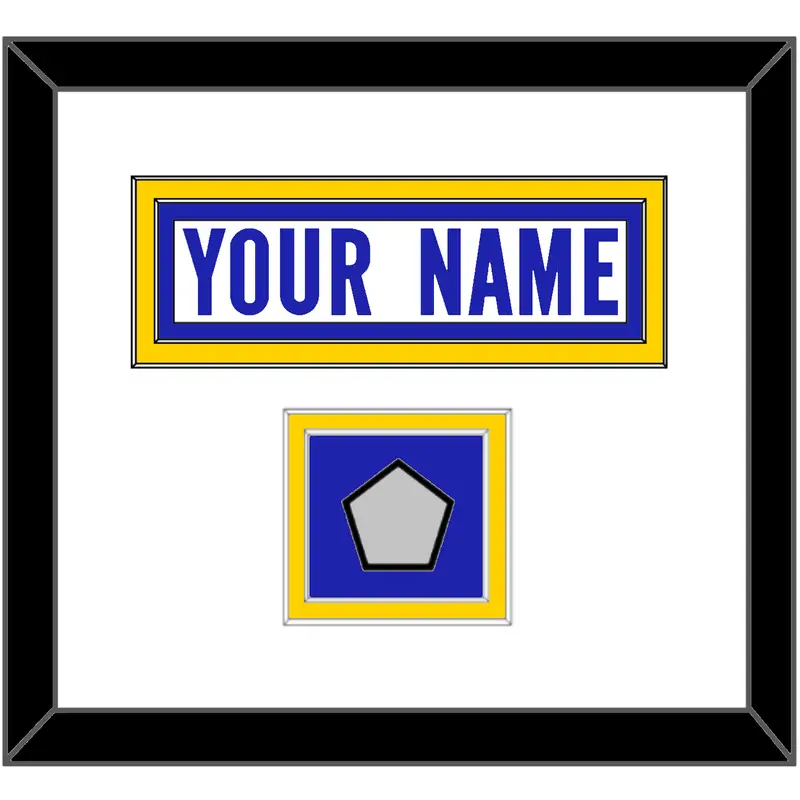 Los Angeles Nameplate & Super Bowl LVI Champions Patch - Road White - Double Mat 2