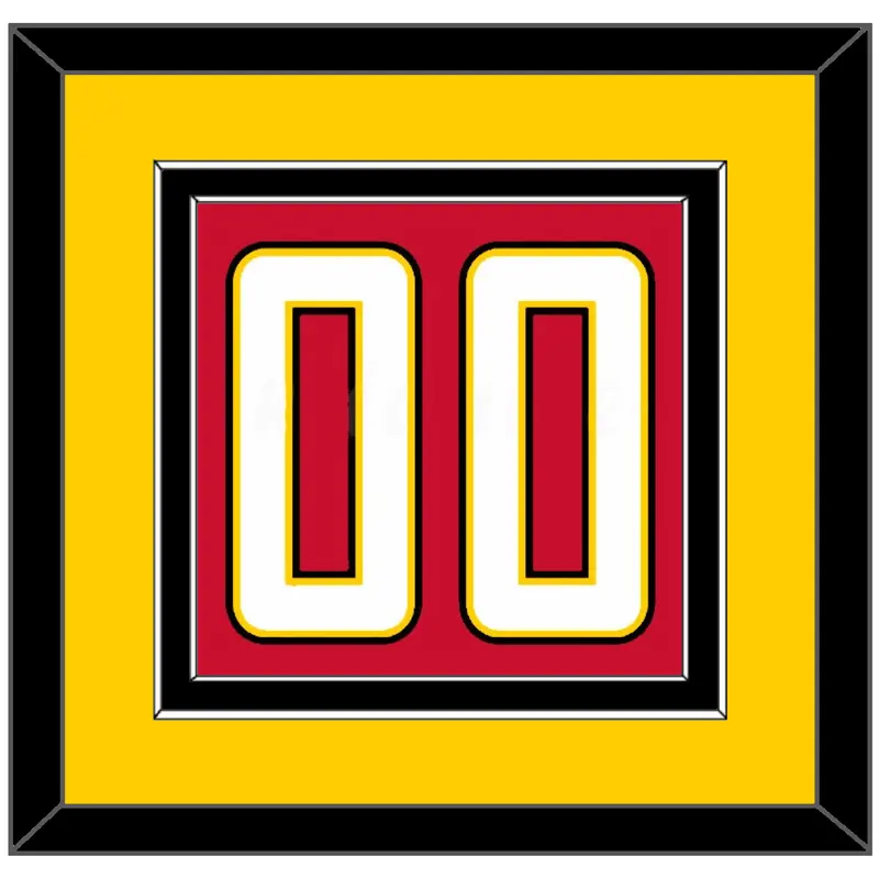 Maryland Basketball Number - Road Red (2013-2015) - Double Mat 4