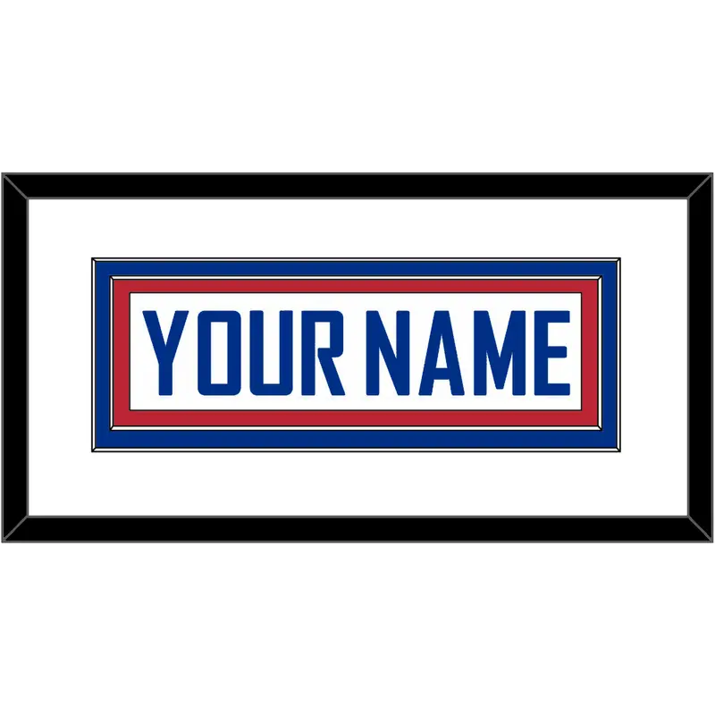 United States Mens Hockey Nameplate - 2010 Olympics Alternate White - Double Mat 1