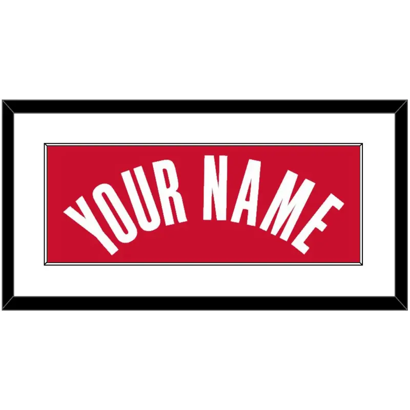 Washington Name - Red Statement - Single Mat 1