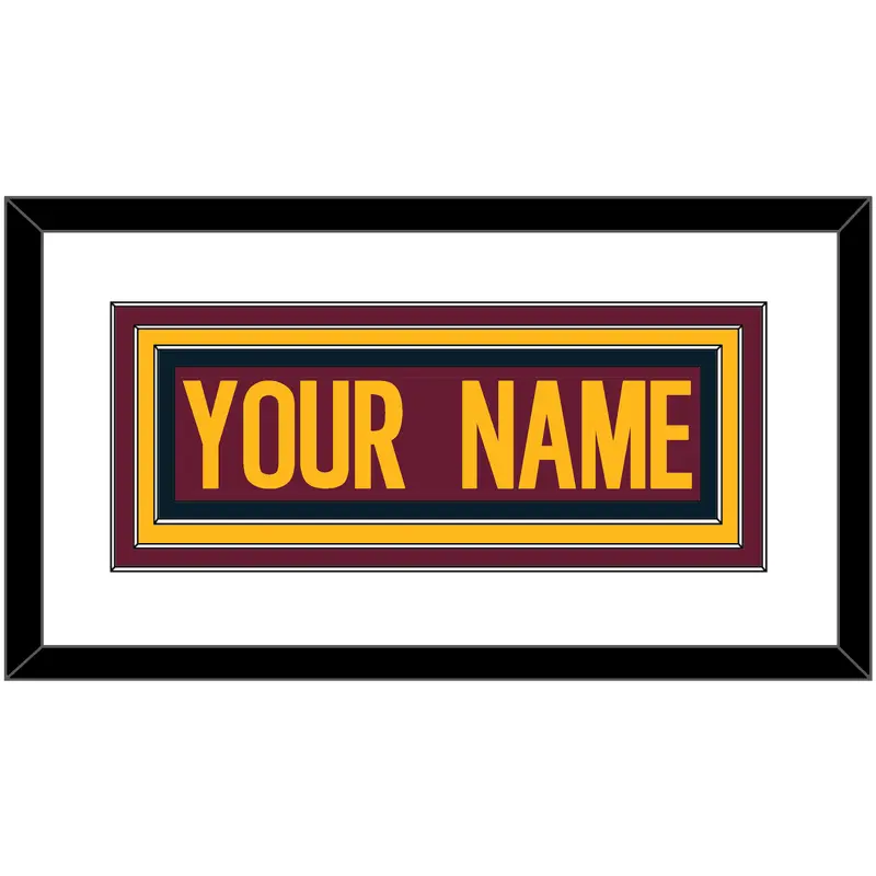 Washington Nameplate - Home Burgundy - Triple Mat 1