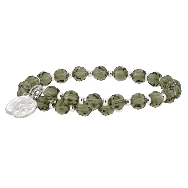 Black Diamond Crystal Wrap Bracelet