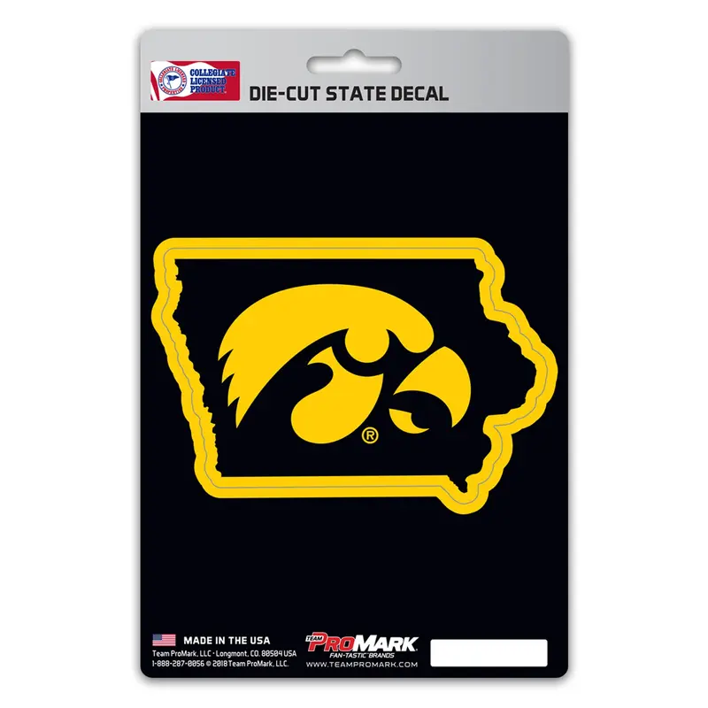 University of Iowa State Shape Decal