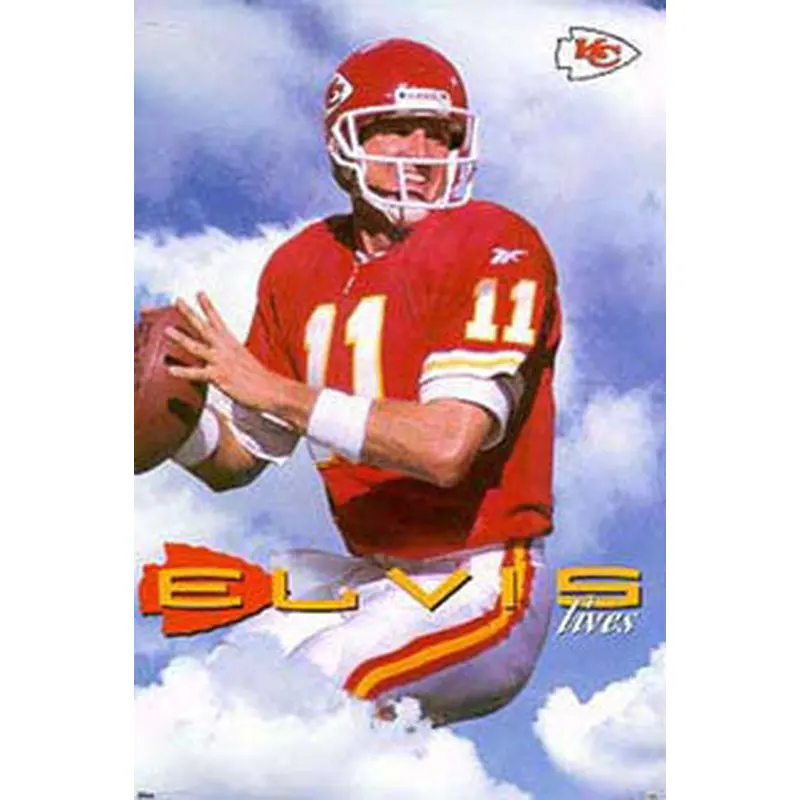 Elvis Grbac "Elvis Lives" Kansas City Chiefs Poster - Costacos 1998