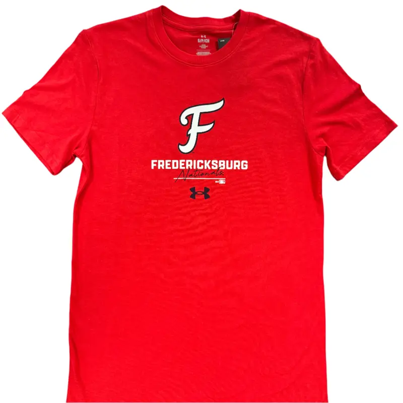 FredNats UA Red Writing Tee
