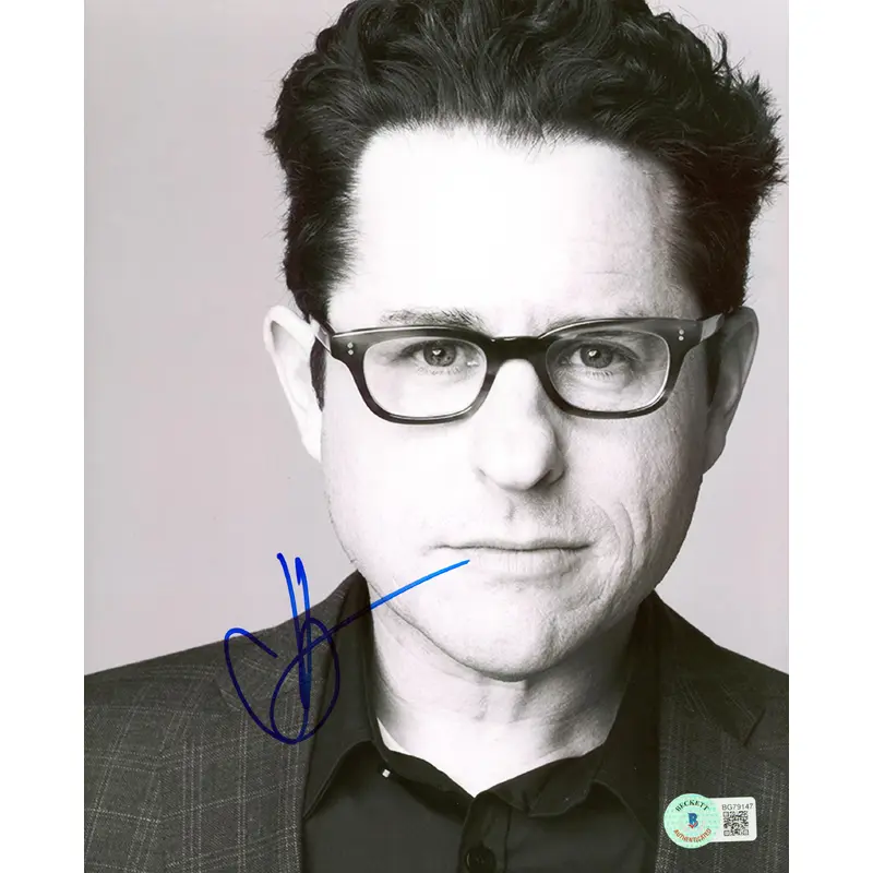 J.J. Abrams Star Wars The Force Awakens Authentic Signed 8x10 Photo BAS #BG79147