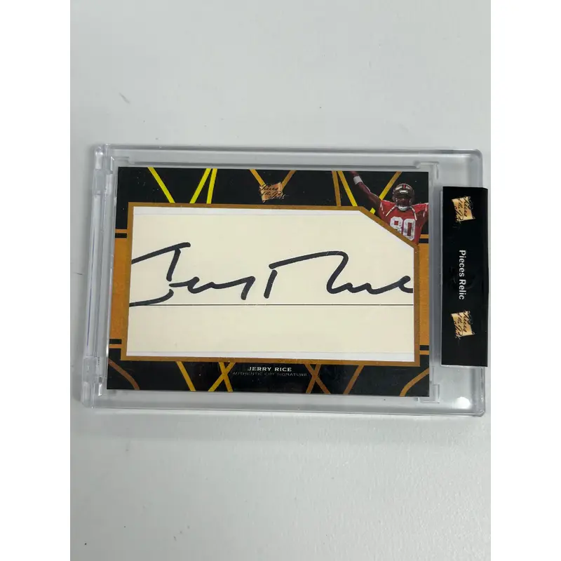 Jerry Rice 2022 Pieces of the Past Cut Autograph