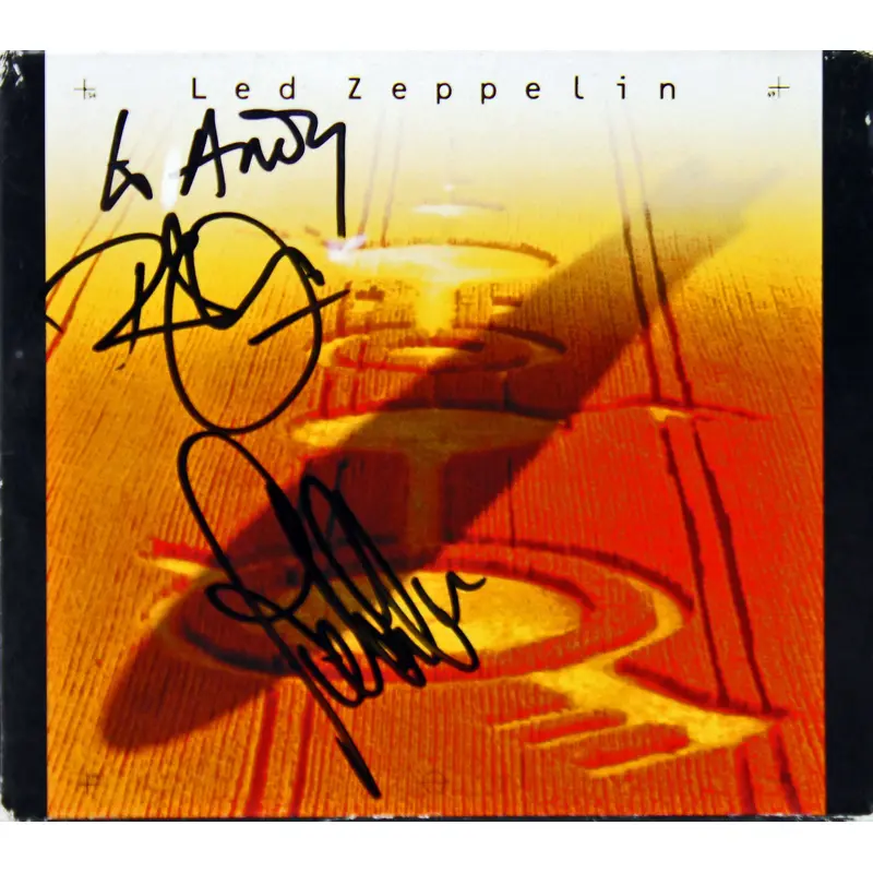 Rober Plant & John Paul Jones Led Zeppelin Signed 4 CD Box Set PSA/DNA