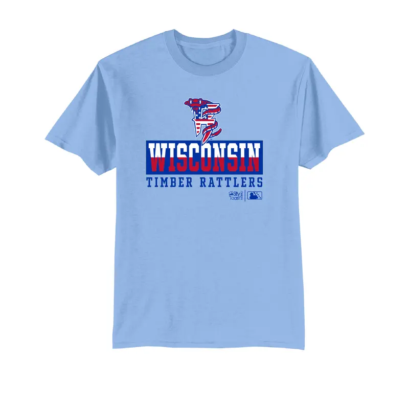 Timber Rattlers Freedom Wear Lt. Blue 4th of July Tee