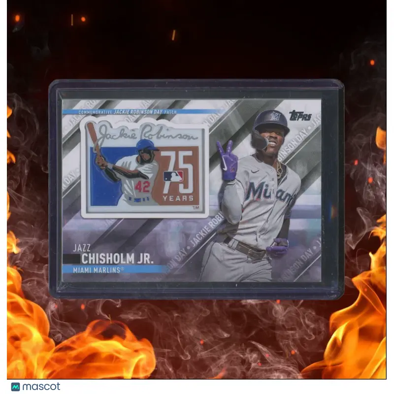 2022 Topps Jazz Chisholm Jr. Commemorative Patch Jackie Robinson Day #SEP-JAZ