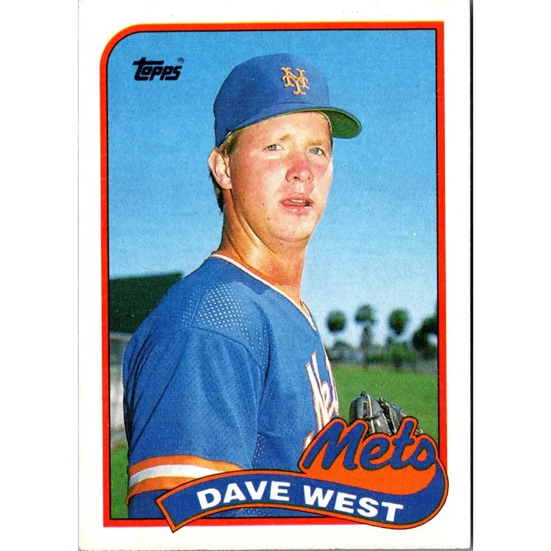 1989 Topps Dave West #787 Rookie