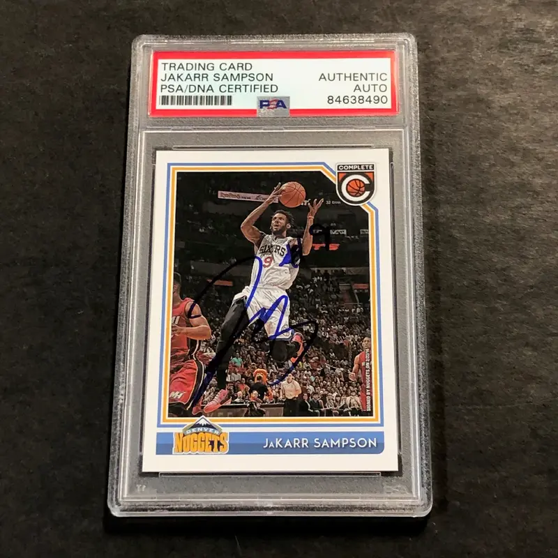 2016-17 Panini Complete #232 Jakarr Sampson Signed Card AUTO PSA Slabbed RC Nuggets