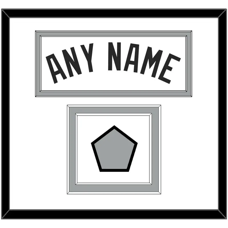 San Antonio Name & Champions Trophy Patch - Home White (2002-2017) - Double Mat 1