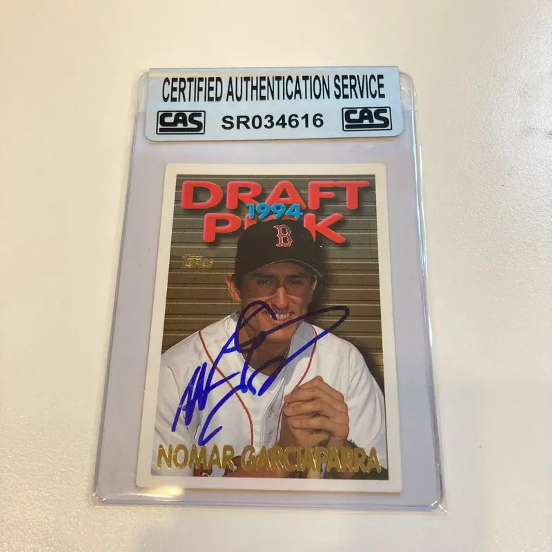 1995 Topps Nomar Garciaparra Signed RC CAS Certified Auto