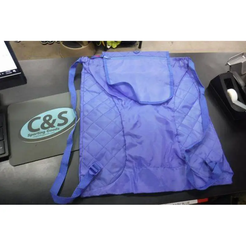 New Blue Simple BackPack With Zipper Pocket