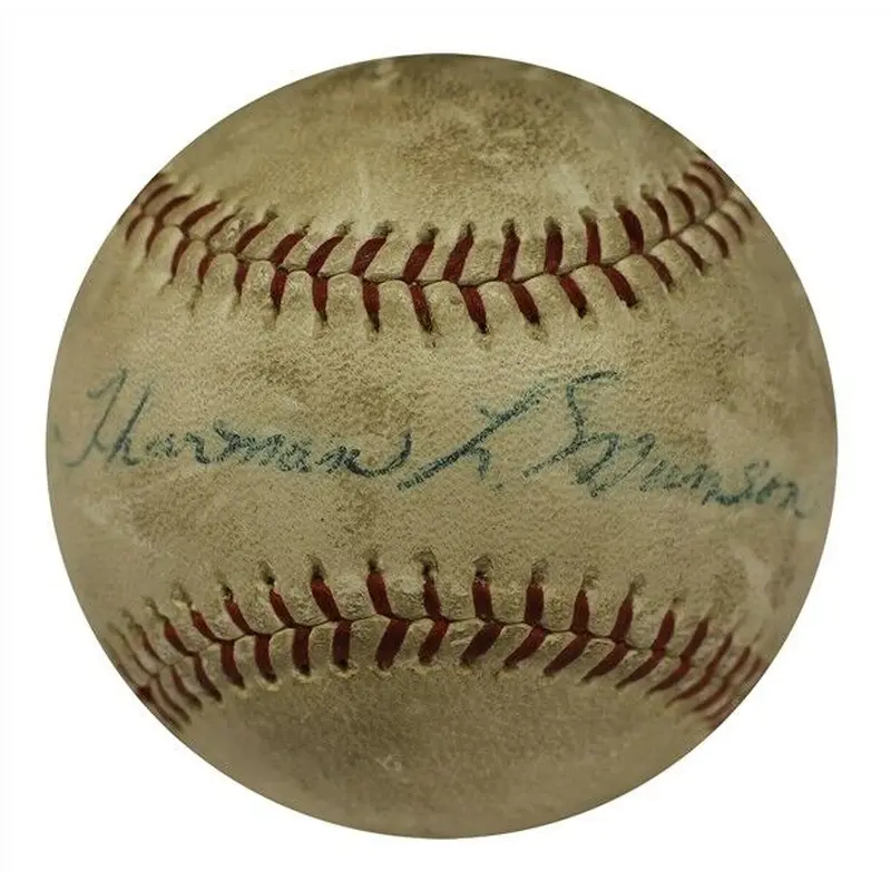 Thurman L. Munson 1969 Rookie Signed Official National League Baseball JSA COA
