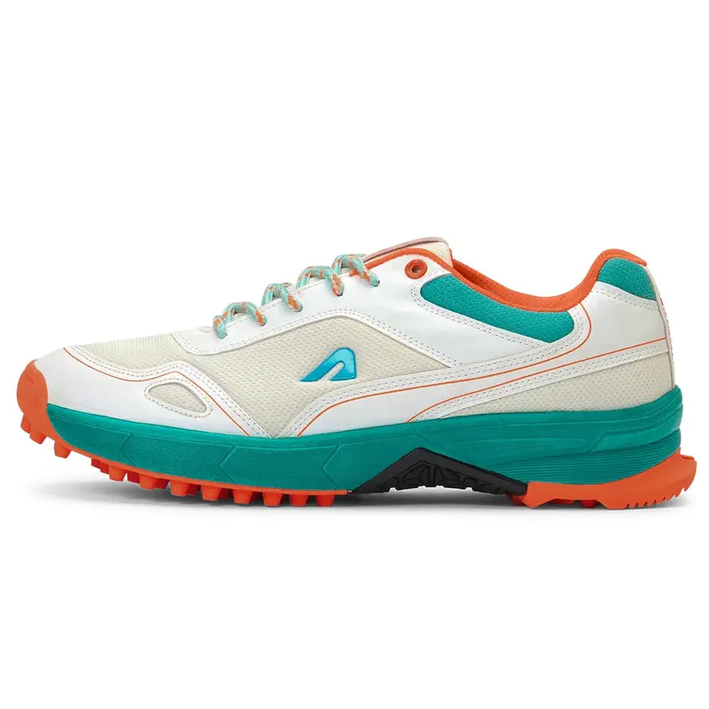 TurfPro Cricket Shoes - Mint-Orange Boldfit | Kibi Sports
