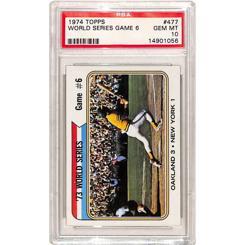 1974 Topps World Series Game 6 #477 PSA 10 Gem Mint