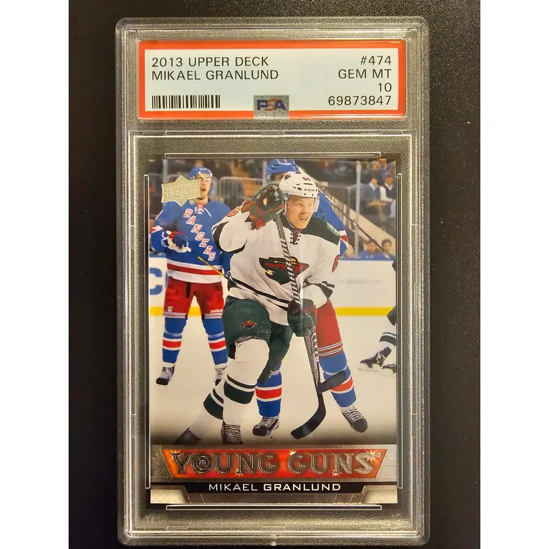 2013-14 Upper Deck - Young Guns - Mikael Granlund #474 PSA 10 RC