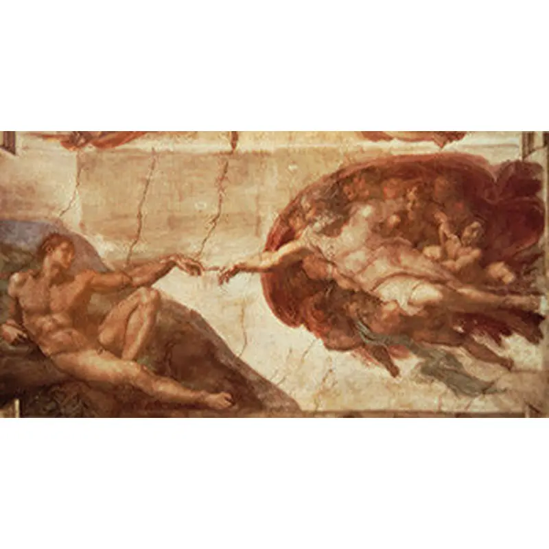 Michelangelo's Creation of Adam (Sistine Chapel Detail)