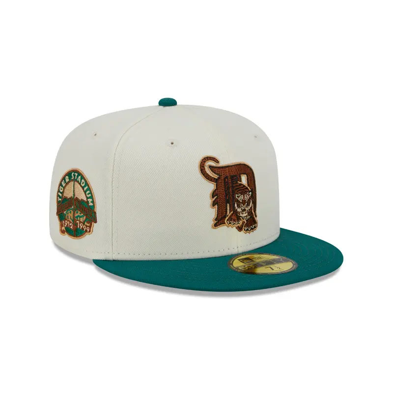 New Era 59Fifty Fitted Cap CAMP Detroit Tigers Tiger Stadium 1912-1999 - White/Green