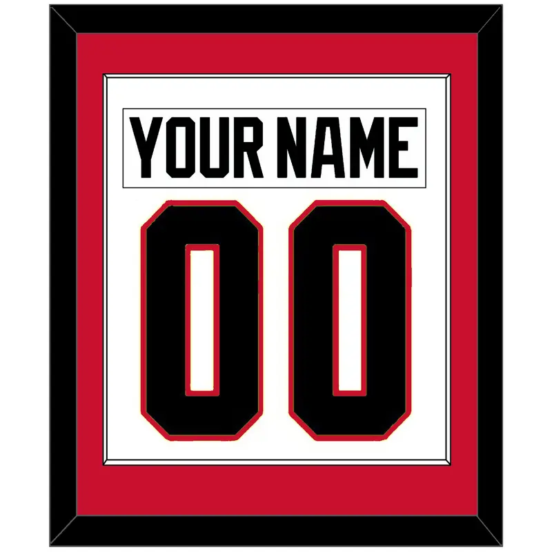 Chicago Nameplate & Number (Back) Combined - Road White (2001-2017) - Single Mat 1