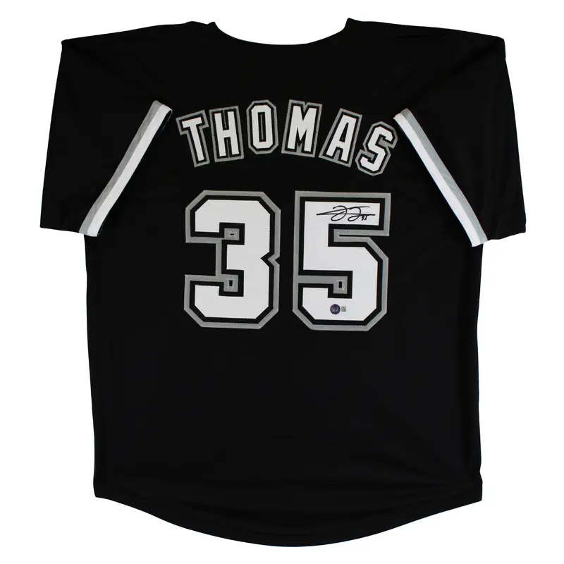 Frank Thomas Authentic Signed Black Pro Style Jersey Autographed BAS Witnessed