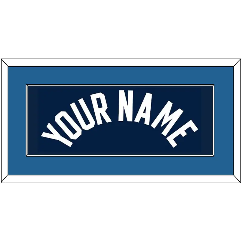 Minnesota Name - Navy Icon - Single Mat 2