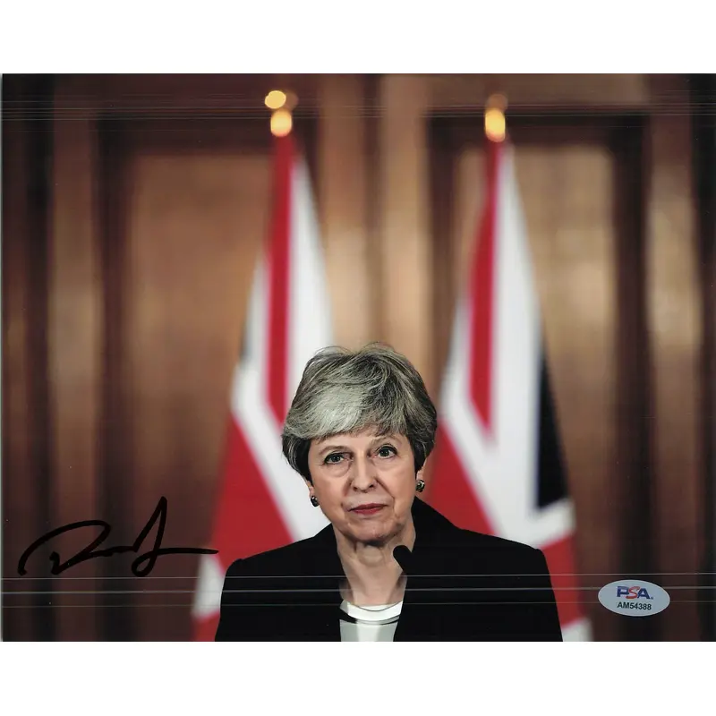 THERESA MAY Signed 8x10 Photo PSA/DNA Autographed