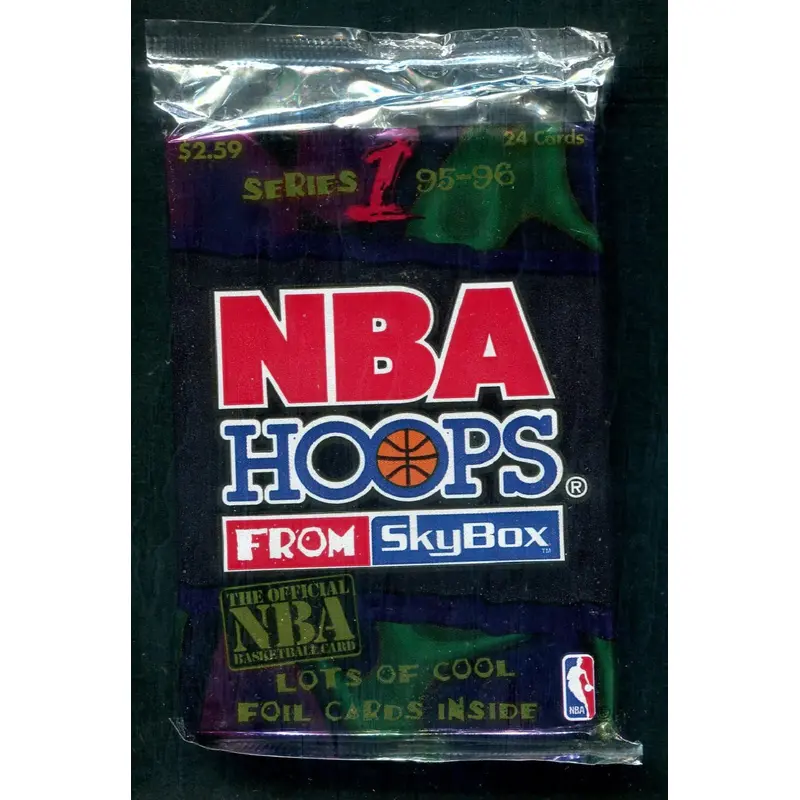 1995/96 Hoops Basketball Unopened Series 1 Jumbo Pack