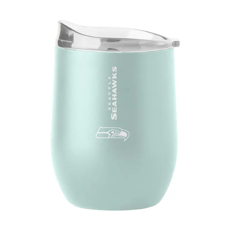 Seattle Seahawks 16oz Vertical Powder Coat Curved Beverage