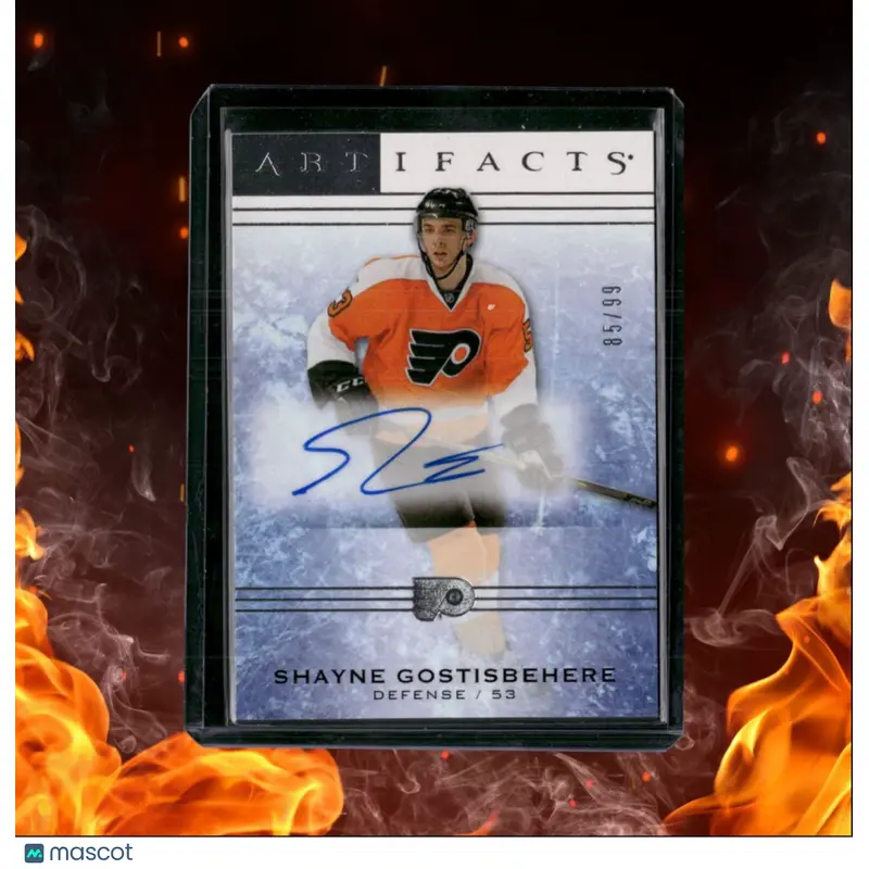 2014-15 Upper Deck Artifacts Shayne Gostisbehere Rookie Auto 85/99 #SRR-SH