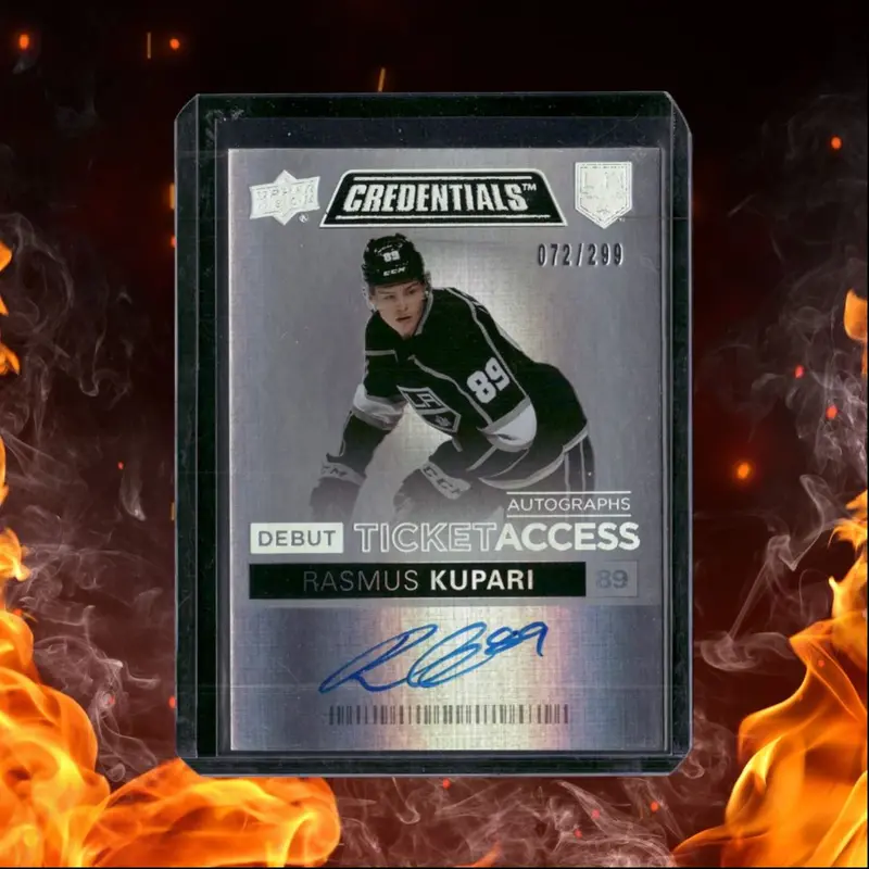 2021-22 Upper Deck Credentials Rasmus Kupari Debut Ticket Access Rookie Auto