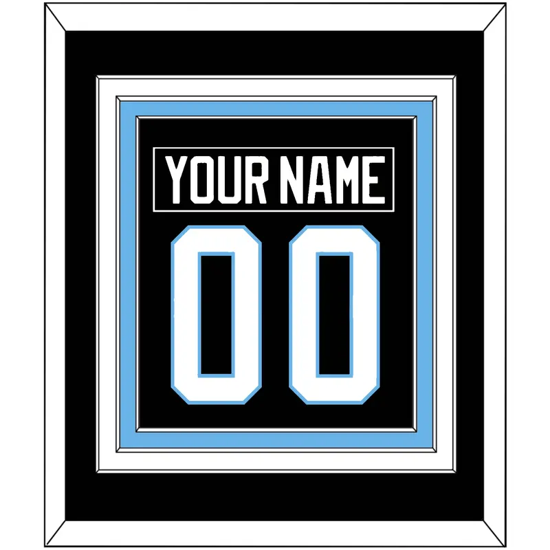 Utah Nameplate & Number (Back) Combined - Home Black - Triple Mat 2