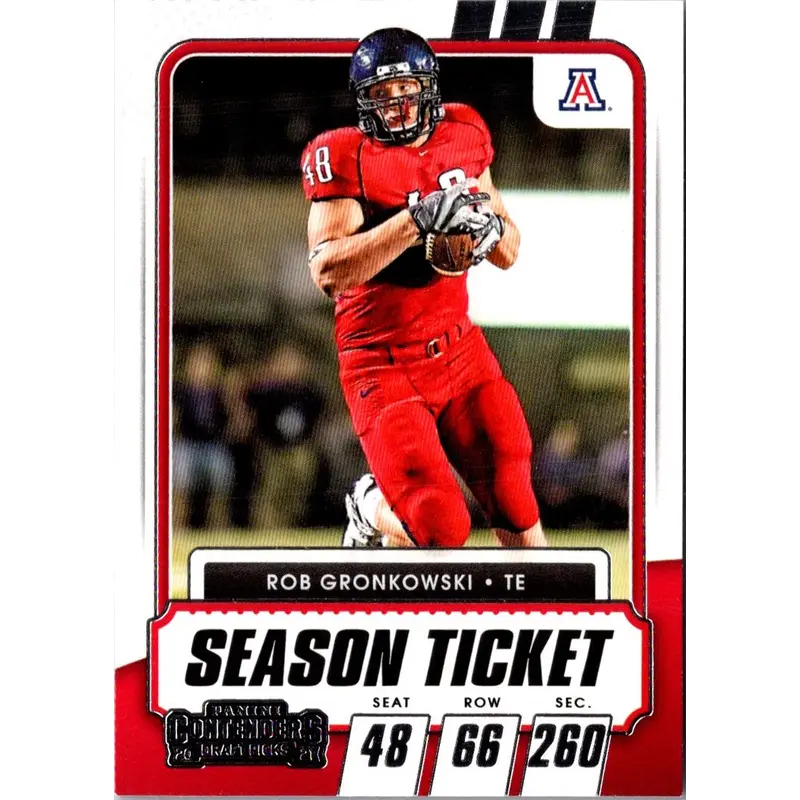 2021 Panini Contenders Draft Picks Game Ticket Red Rob Gronkowski #100